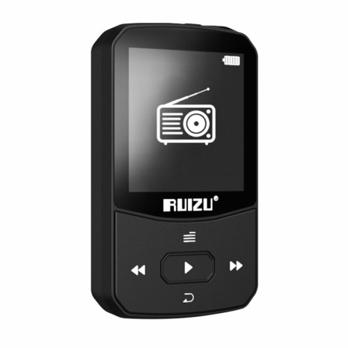 Generic - Ruizu X52 Lecteur De Musique Mp3 Mp4 Enregistrement Fm Sans Fil Bluetooth Pour Le Sport Étudiant En Cours D'Exécution Noir Generic  - Lecteur MP3 / MP4