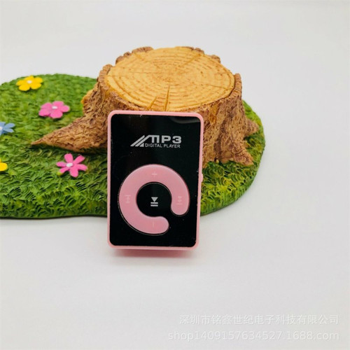 Generic - Lecteur De Musique Mp3 C Key Mirror Card Avec Câble De Données Casque Portable Clip-Type Externe U Disk Rose Generic  - MP3