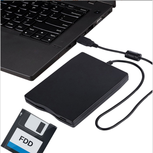Lecteur Blu-ray Lecteur de disquette USB, lecteur de disquette externe USB 1,44 Mo lecteur FDD Slim Plug and Play pour PC Windows 2000/XP (noir)