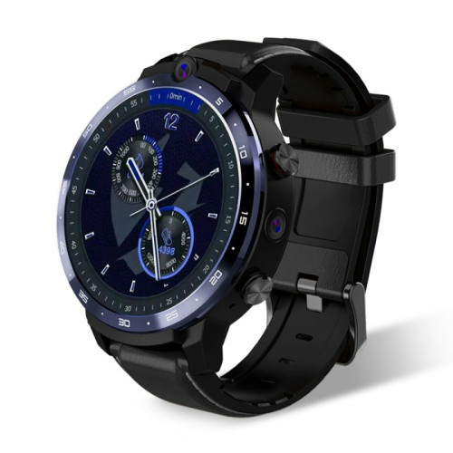Generic - Original Lemfo Lem12 Face Id 1.6 Inch Dual Camera Lte 4G Smart Watch Android 7.1 3Gb 32Gb 1800Mah Battery Men Smartwatch Noir Generic  - Generic