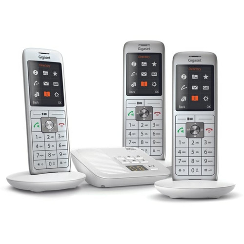 Gigaset - Téléphone sans fil trio dect blanc avec répondeur blanc - GIGACL660ATRIOBLANC - GIGASET Gigaset  - Téléphone fixe-répondeur Trio