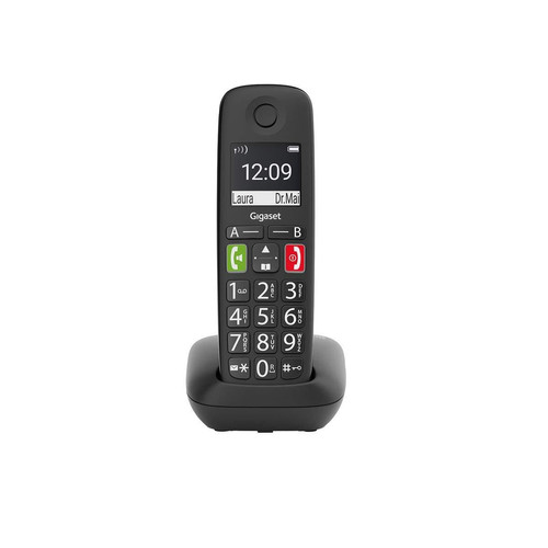 Gigaset - Téléphone sans fil Gigaset E290 noir Gigaset  - Téléphone fixe-répondeur Gigaset