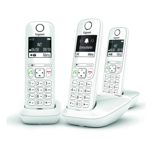 Gigaset - Téléphone sans fil trio dect blanc - gigaas690trioblanc - GIGASET Gigaset - Téléphone fixe Quattro