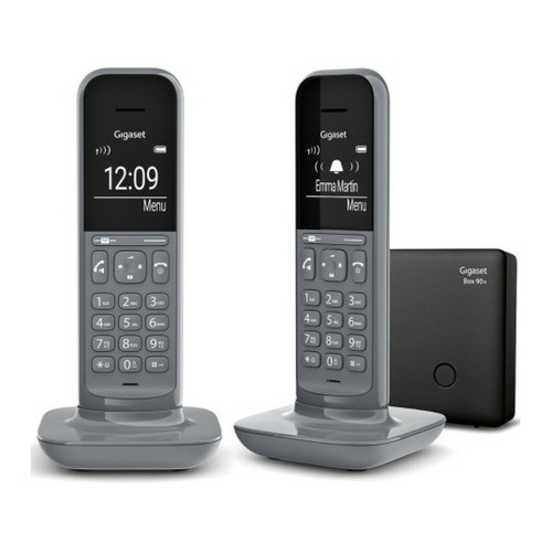 Gigaset - Téléphone sans fil duo dect gris avec répondeur - gigacl390aduogrey - GIGASET Gigaset  - Téléphone fixe-répondeur Gigaset