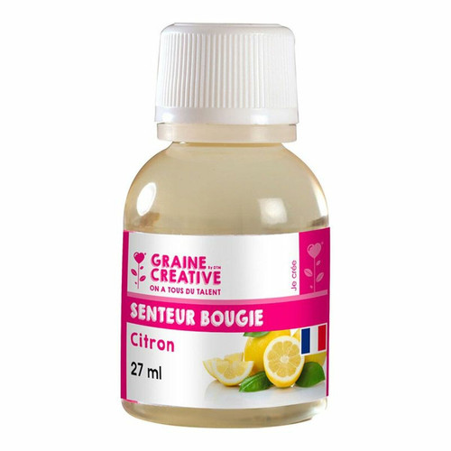 Graines Creatives - Parfum pour bougie - senteur Citron 27 ml Graines Creatives  - Bougies parfumees Bougies