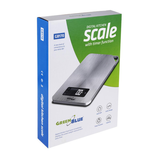 Greenblue Balance de cuisine numérique avec minuterie GreenBlue GB170