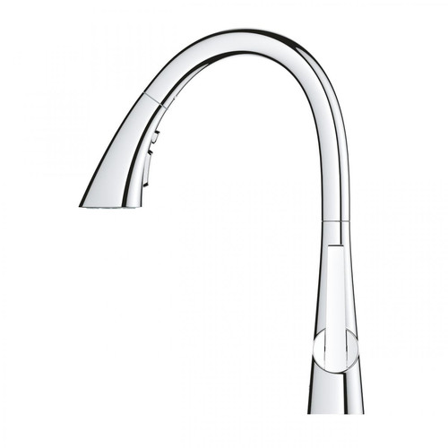 Grohe - GROHE Mitigeur cuisine Zedra 3 jets Bec haut chrome douchette extractible Grohe  - Grohe