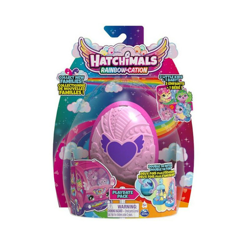 Hatchimal - Pack figurines Hatchimals 4 Famille Surprise 3 enfants et 1 bébé S2 Modèle aléatoire Hatchimal  - Hatchimal