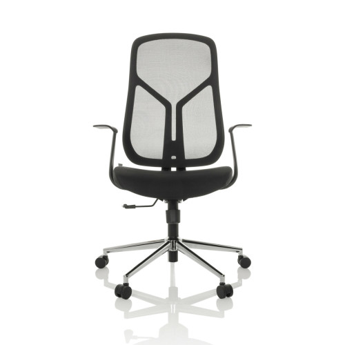 Hjh Office - Chaise de bureau / chaise pivotante MIKO AF B assise tissu / dossier résille noir hjh OFFICE Hjh Office  - Chaise de bureau Chaises