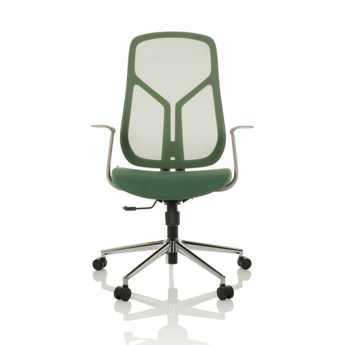 Hjh Office - Chaise de bureau / chaise pivotante MIKO AF W assise tissu / dossier résille vert hjh OFFICE Hjh Office  - Chaise de bureau Chaises