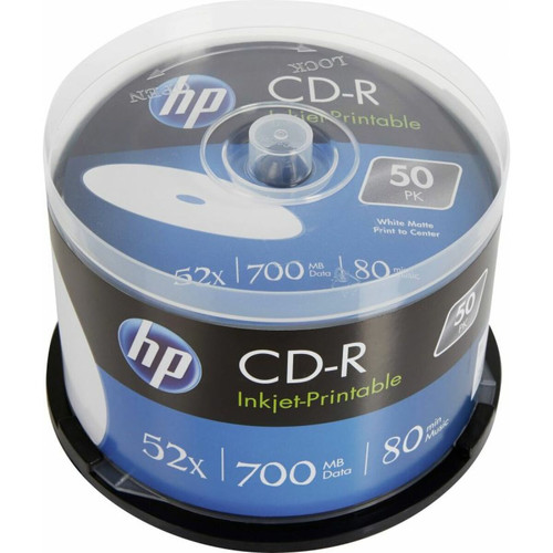 Hp - HP CDR IJ PRINT 52X 50PK Box HP 700MB Hp  - CD et DVD Vierge Hp