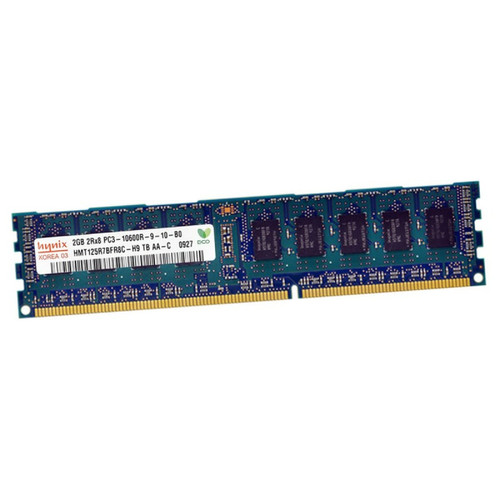 RAM PC Hynix 2Go RAM Serveur Hynix HMT125R7BFR8C-H9 PC3-10600R DDR3 1333Mhz Reg. ECC 2Rx8 CL9