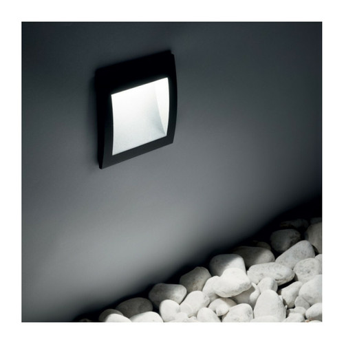 Ideal Lux - Applique d'extérieur LED carrée encastrable Anthracite IP65, 3000K Ideal Lux  - Ideal Lux
