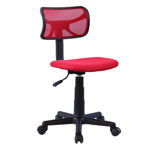 Idimex - Chaise de bureau pour enfant MILAN, rouge Idimex  - Sièges et fauteuils de bureau