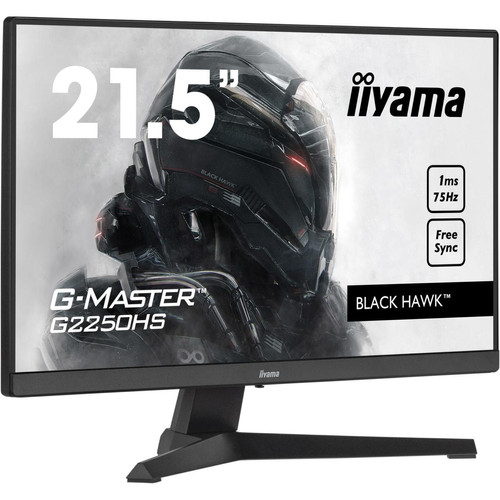 Moniteur PC Iiyama iiyama G-MASTER G2250HS-B1 écran plat de PC 54,6 cm (21.5") 1920 x 1080 pixels Full HD LED Noir
