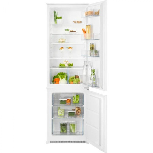 Electrolux - Electrolux KNT1LF18S1 réfrigérateur-congélateur Intégré (placement) 268 L F Blanc Electrolux  - Refrigerateur congelateur 2 portes 2 tiroirs