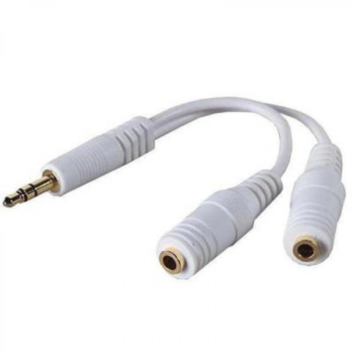 Ineck - INECK - Doubleur cable blanc Jack 3.5 mm Stereo Ineck  - Doubleur jack