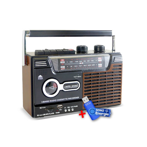 Innovalley - Inovalley RK10N Radio-cassette USB look Rétro OLDSOUND+clé USB 32Go Innovalley  - Lecteur cassette audio