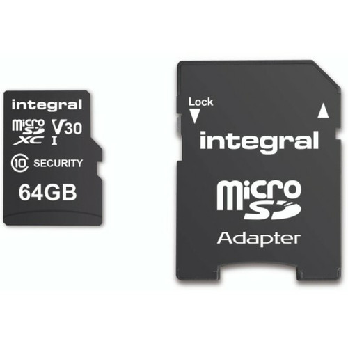Integral - Carte mémoire 64 Go INMSDX64G10-SEC Integral  - Carte SD Integral