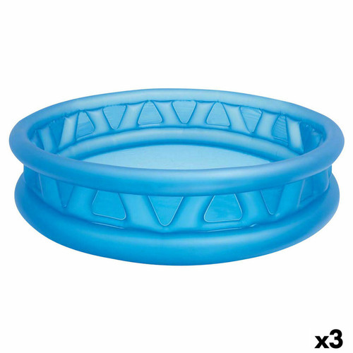 Intex - Pataugeoire gonflable pour enfants Intex Ronde Bleu 188 x 46 x 188 cm 790 L (3 Unités) Intex  - Equipements Intex