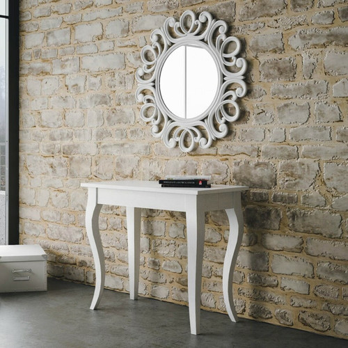 Itamoby - Console table à manger extensible 90x48-204cm blanc Olanda Small Itamoby  - Table a manger a rallonges integrees