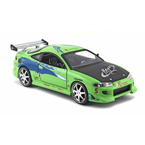 Jada Toys - Fast & Furious 1:24 Brians Mitsubishi Eclipse Voiture moulAe sous pression, jouets pour enfants et adultes Jada Toys  - Jada Toys