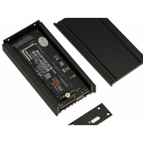 Kalea-Informatique Boitier Métal USB 3.1 10G. Pour SSD M.2 M2 NGFF PCIe NVMe Gen 3.0. Radiateur métal, Prise A ou C.