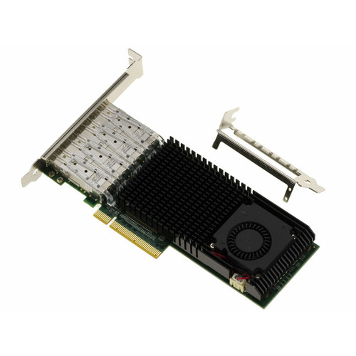 Kalea-Informatique Carte Controleur PCIe Reseau LAN 10G SFP+ 4 Ports - CHIPSET Intel JL82599ES - 10GbE Ethernet Network Adapter