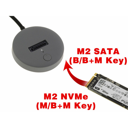 Kalea-Informatique Docking Station SSD M2 vers USB3.2 Gen2 10GB type C - Support M2 NVMe et SATA