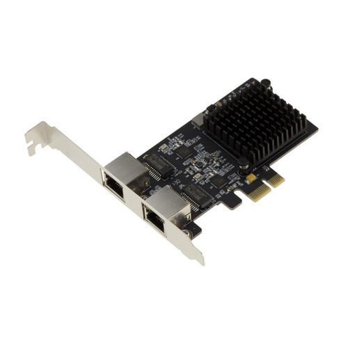 Carte Contrôleur USB Kalea-Informatique PCIe 2.5 LAN Dual Gigabit ETHERNET 10 100 1000 2500 1G 2.5G 2 ports RJ45. REALTEK RTL8125