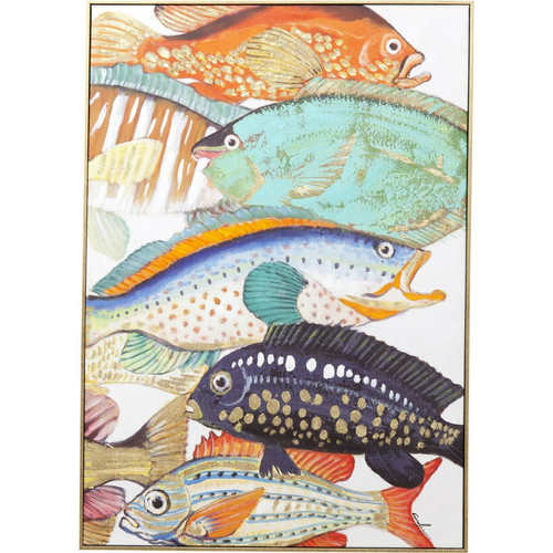 Karedesign - Tableau Touched Fish Meeting Two 70x100cm Kare Design Karedesign - Tableaux, peintures Karedesign