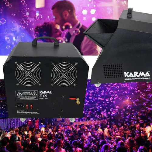 Karma Machine à bulles Professionnelle KARMA BUBBLE PRO3 - des milliers de bulles jusqu'à 8 m de distance - avec Télécommande