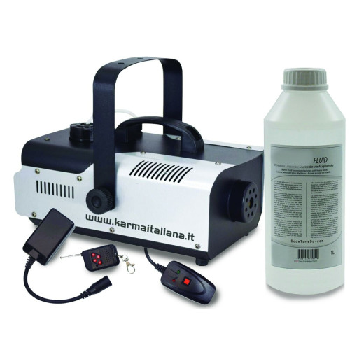 Bmi - Machine à fumée Karma DJ902 - FOGGER 900W, Capacité 1L, Télécommandes sans fil/filaire - jusqu'à 260 m3/min de fumée - 1L INCLUS Bmi  - Bmi