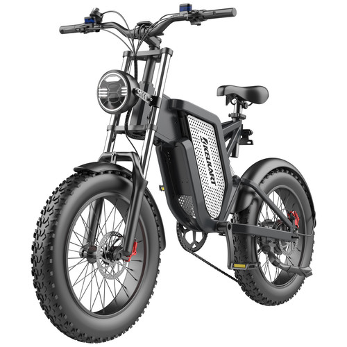 KELKART - Vélo Électrique MX25 1000W 25ah Batterie 20" Gros Pneus Shimano 7 Vitesses - Noir KELKART  - Black Friday Mobilité électrique