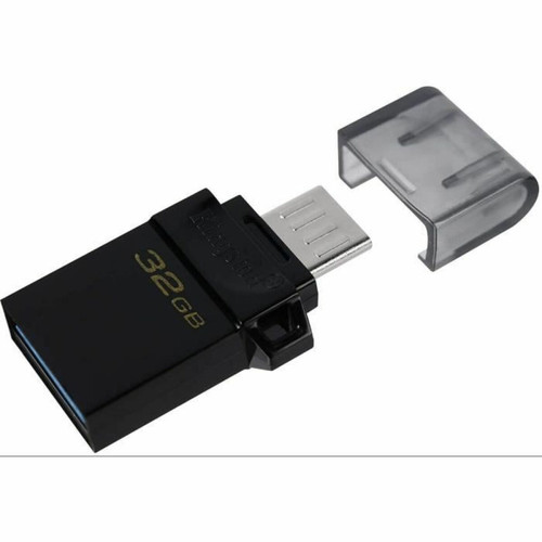 Kingston - Kingston DataTraveler DTDUO3G2 microDuo3 G2 - 32Go Clé microUSB et USB Type-A ports pour Android OTG Noir Kingston  - Usb otg