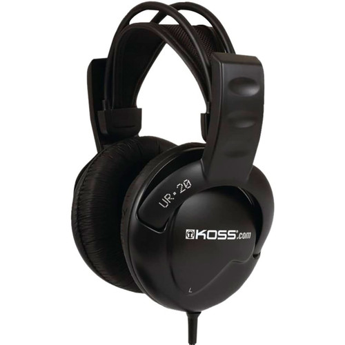 Casque Koss Casque avec Fil, DJ Headphones Over Ear Fermé Professionnel, Jack 3.5 mm, , Noir, KOSS, UR20