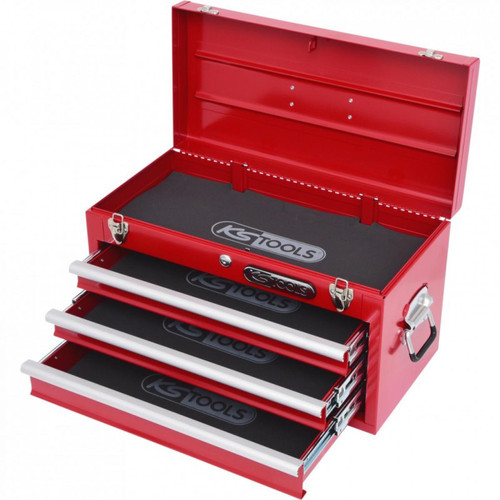 Ks Tools - Coffre à outils vide avec 3 tiroirs ( 911,0100 ) Ks Tools  - Etablis & Rangements