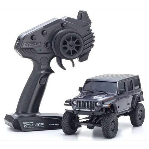 Kyosho - Mini-Z 4x4 MX-01 Jeep Wrangler Rubicon Unlimited Granite Metallic RTR Kyosho  - Jeux & Jouets Kyosho