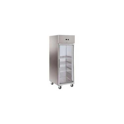 Réfrigérateur L2G ARMOIRE REFRIGEREE INOX  1 PORTE VITREE 650 LITRES