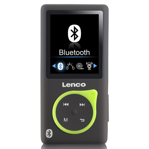 Lenco - Lecteur MP3/MP4 avec Bluetooth® et carte micro SD de 8 Go XEMIO-768 Lime Vert-Noir Lenco  - Lecteur MP3 / MP4 Sans usb