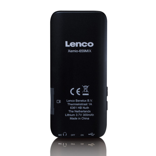 Lenco Lecteur MP3/MP4 avec carte micro SD de 4 Go Xemio-659PK Noir-Rose