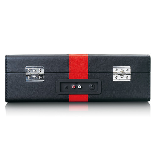 Platine Platine vinyle Bluetooth® avec haut-parleurs intégrés TT-110BKRD Rouge-Noir