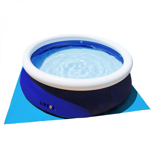 Robot de piscine Tapis de sol et de protection bleu pour piscine 5 m x 5 m