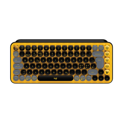 Logitech - Logitech POP Keys Wireless Mechanical With Emoji Keys keyboard Logitech  - Clavier Sans pavé numérique