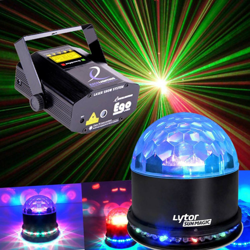 Lytor - PACK Light FIESTA SUNMAGIC +  Laser EGO Rouge/Vert Lytor  - Lytor