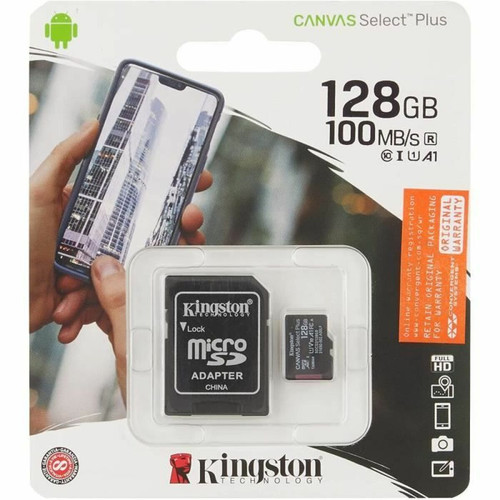 marque generique - Kingston Canvas Select Plus Carte MIcro SD SDCS2-128GB Class 10 + Adaptateur inclus[42] marque generique  - Carte SD 8 go