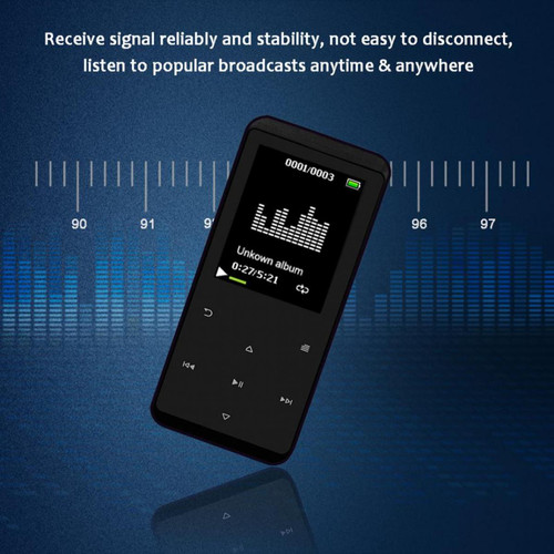 marque generique - 16 Go de support pour lecteur MP3 à écran tactile Bluetooth avec carte TF, noir marque generique  - Lecteur MP3 / MP4