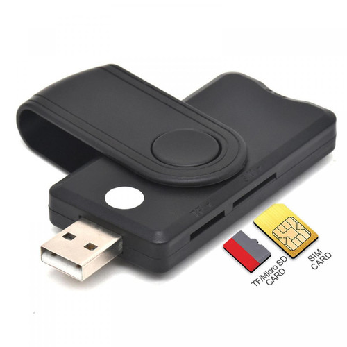 Lecteur carte mémoire Lecteur de carte USB 2.0 portable compact intelligent