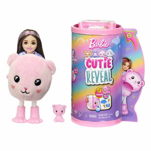 Mattel - Barbie - Cutie Reveal Chelsea Cozy Cute Tees Series - Teddy (HKR19) Mattel - Poupées & Poupons Mattel