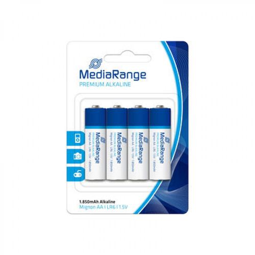 Mediarange - Pack de 4 piles Media Range AA LR6 1.5V Mediarange  - Mediarange